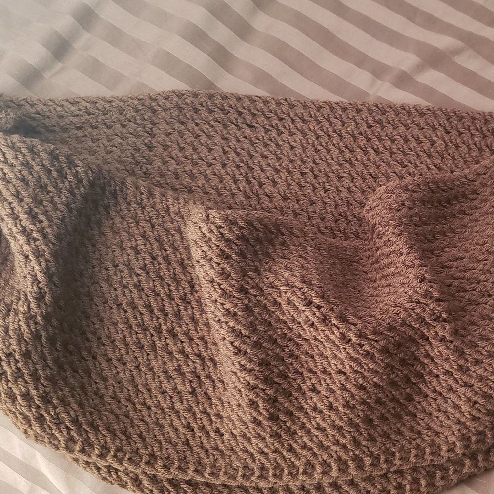 Brown handmade scarf